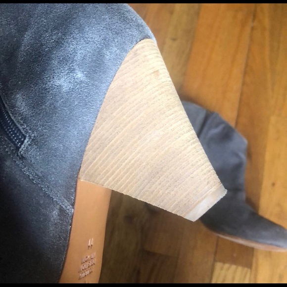 MATT BERNSON GRAY SUEDE ANKLE BOOTS - Picture 5 of 9